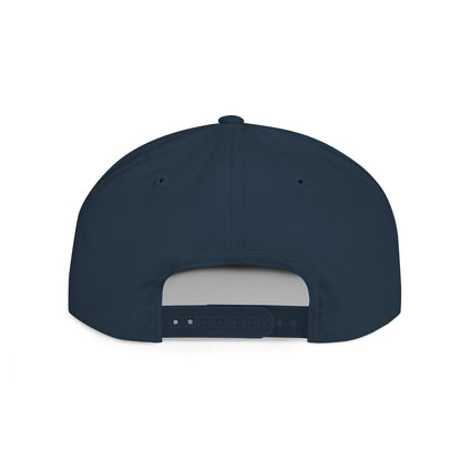 White Embroidered JZZ GTR™ Snapback Hat, Trendy Snapback Cap, Casual Gift for Jazz Lovers and Jazz Guitarists