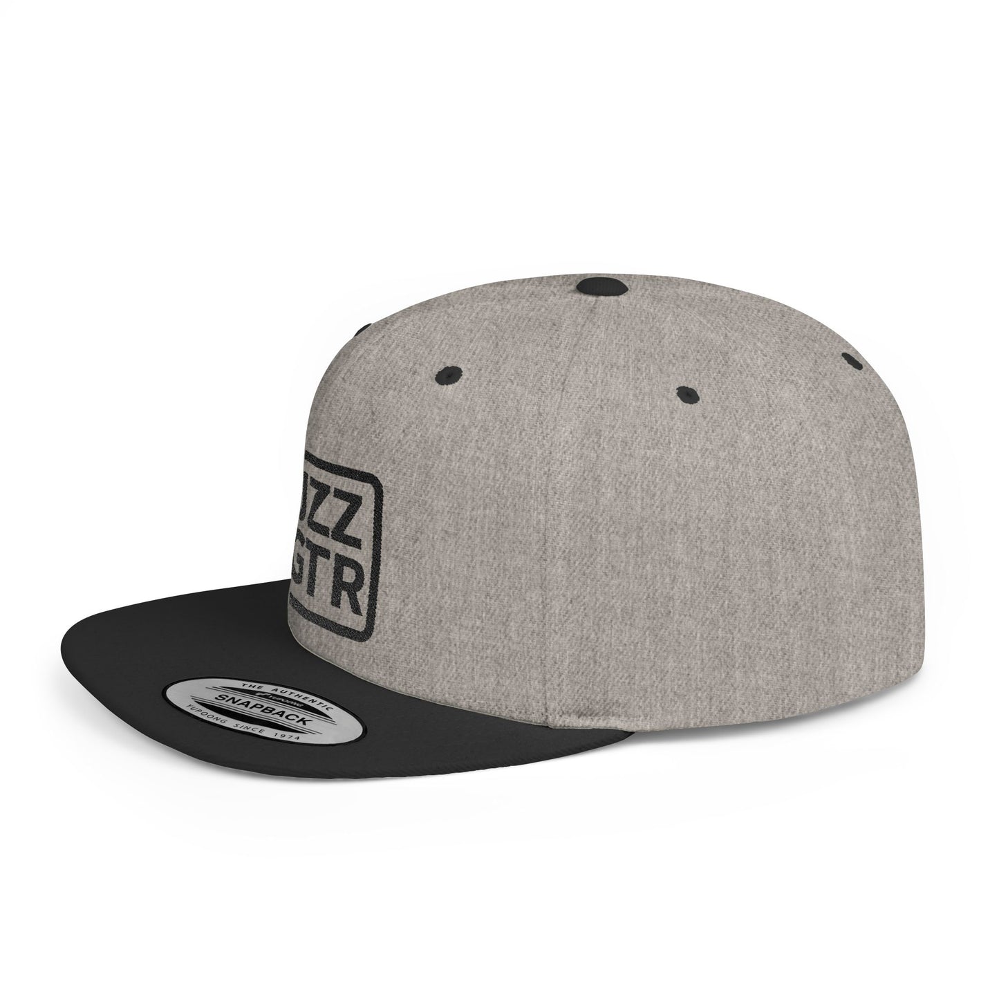 Sophisticated Black Embroidered JZZ GTR ® Snapback Hat, Trendy Snapback Cap, Casual Gift for Jazz Lovers and Jazz Guitarists