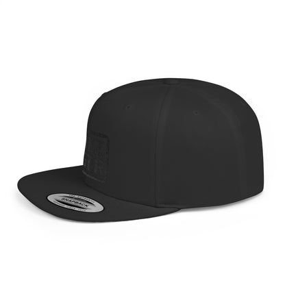 Sophisticated Black Embroidered JZZ GTR™ Snapback Hat, Trendy Snapback Cap, Casual Gift for Jazz Lovers and Jazz Guitarists