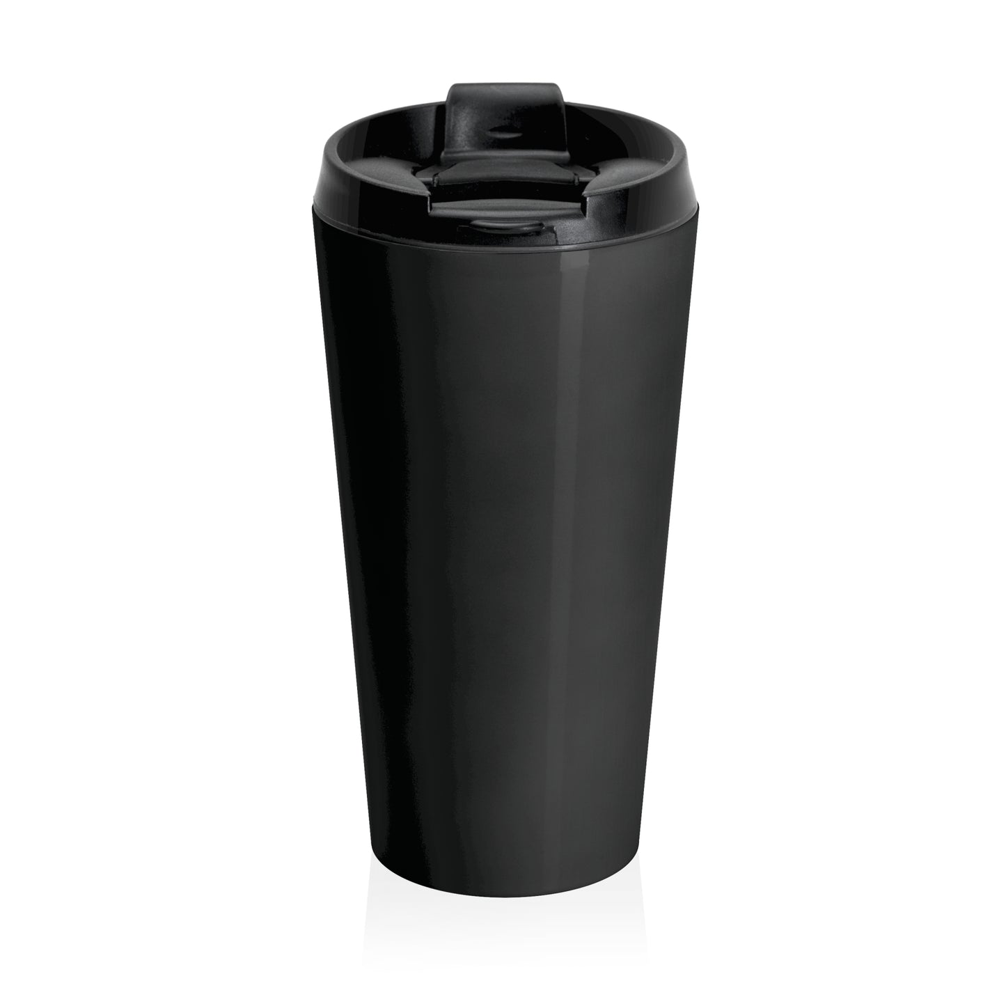 Black JZZ GTR® Logo Stainless Steel Travel Mug (15 oz)