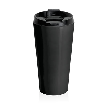 Black JZZ GTR® Logo Stainless Steel Travel Mug (15 oz)