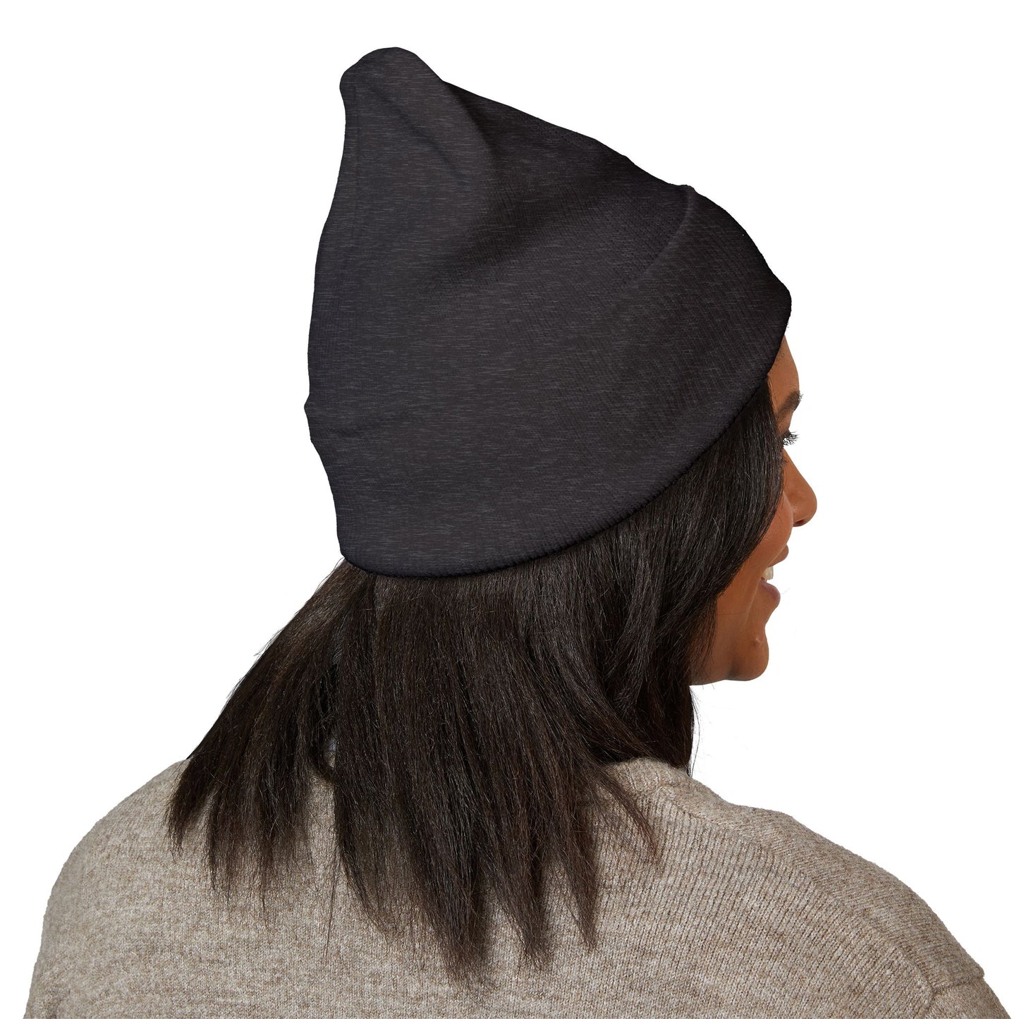 Black Embroidered JZZ GTR® Beanie Hat-Classic Winter Hat for Jazz Lovers and Guitarists