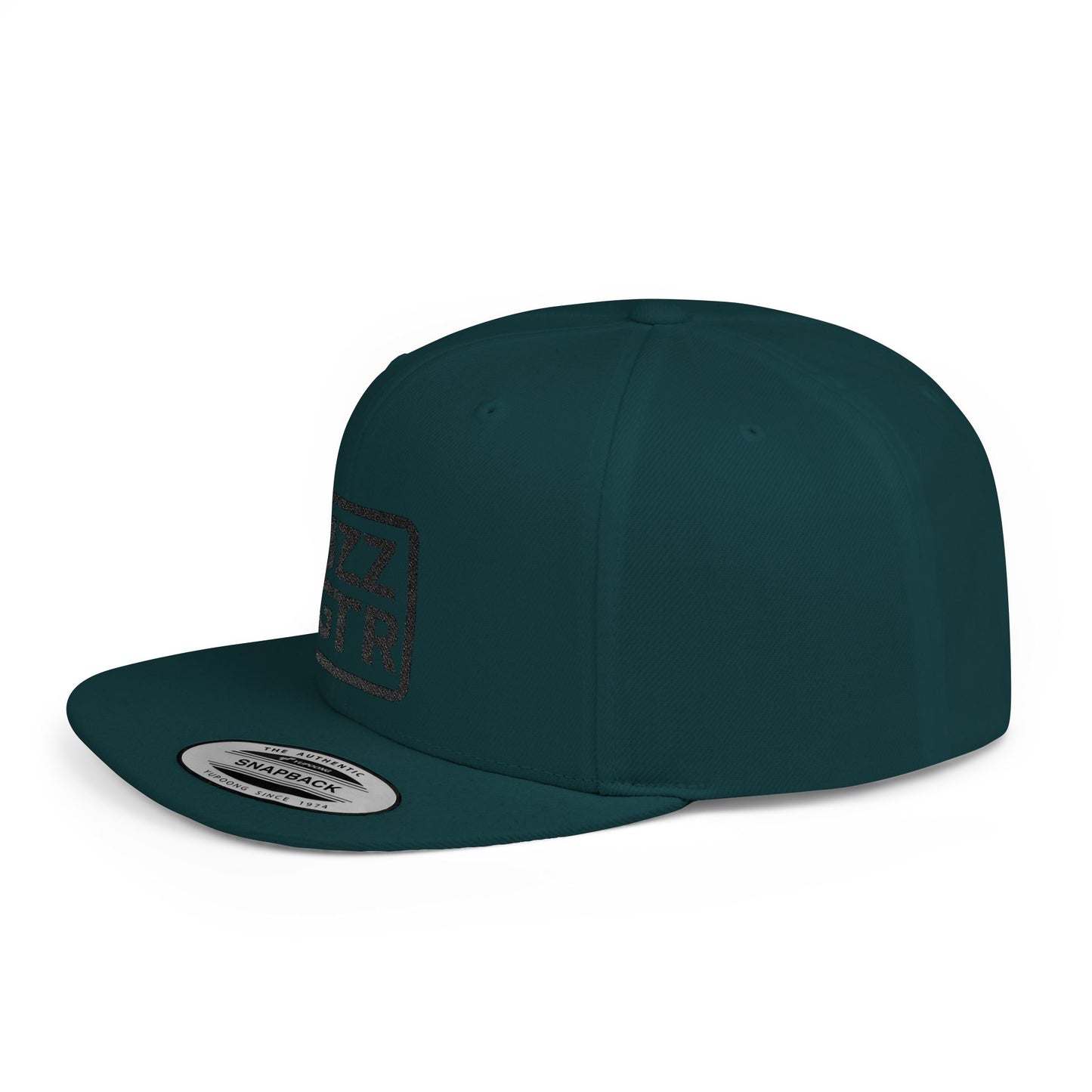 Sophisticated Black Embroidered JZZ GTR ® Snapback Hat, Trendy Snapback Cap, Casual Gift for Jazz Lovers and Jazz Guitarists