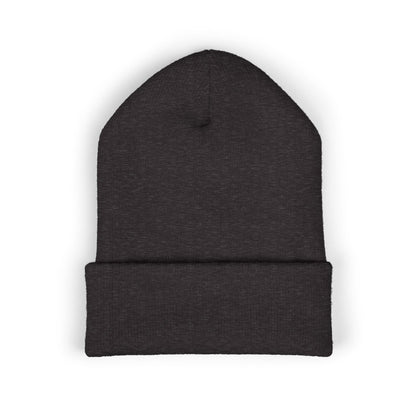 Black Embroidered JZZ GTR® Beanie Hat-Classic Winter Hat for Jazz Lovers and Guitarists