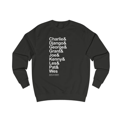 Sudadera de seis cuerdas Jazz Guitar Heroes | Tributo a un guitarrista icónico | Ropa abrigada para fanáticos de la música | Regalo perfecto para guitarristas