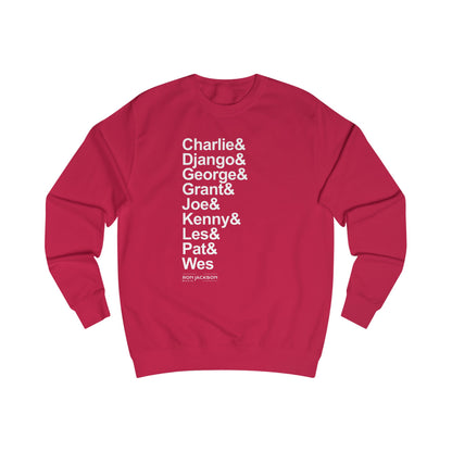 Sudadera de seis cuerdas Jazz Guitar Heroes | Tributo a un guitarrista icónico | Ropa abrigada para fanáticos de la música | Regalo perfecto para guitarristas