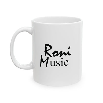 Roni Music – Ron Jackson Music Logo Ceramic Coffee Mug | Stylish Gift for Coffee & Tea Lovers