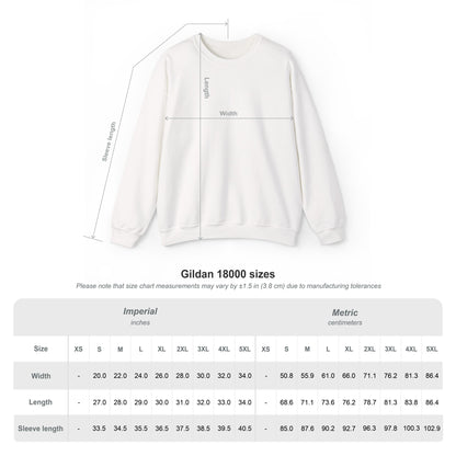 Black JZZ GTR ™ Tuning Crewneck Sweatshirt with Sleeve Notes Standard & 7-String Tuning Guide