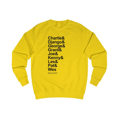 Sudadera de seis cuerdas Jazz Guitar Heroes | Tributo a un guitarrista icónico | Ropa abrigada para fanáticos de la música | Regalo perfecto para guitarristas