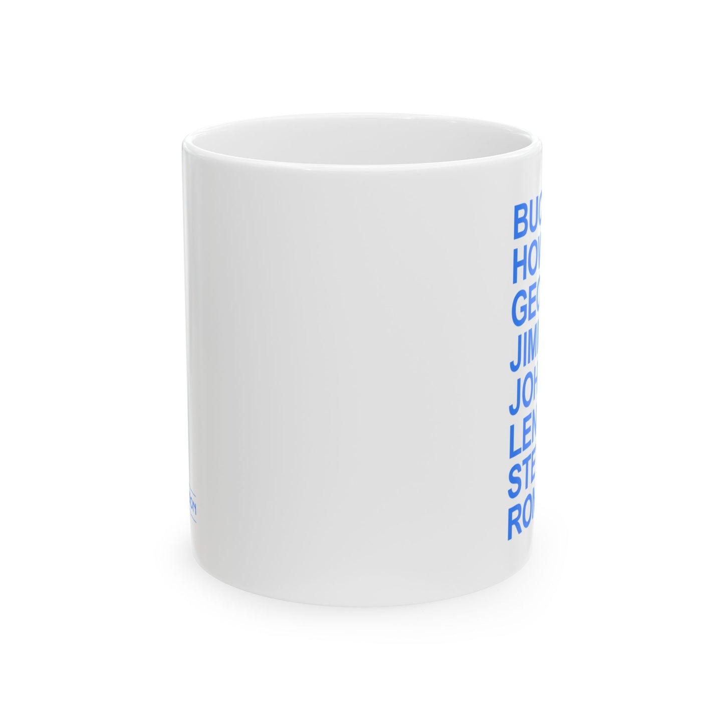 White Seven String Jazz Guitar Greats Ceramic Mug | Musical Home Goods | Coffee Cup for Guitarists | Novelty Gifts for Jazz Musicians