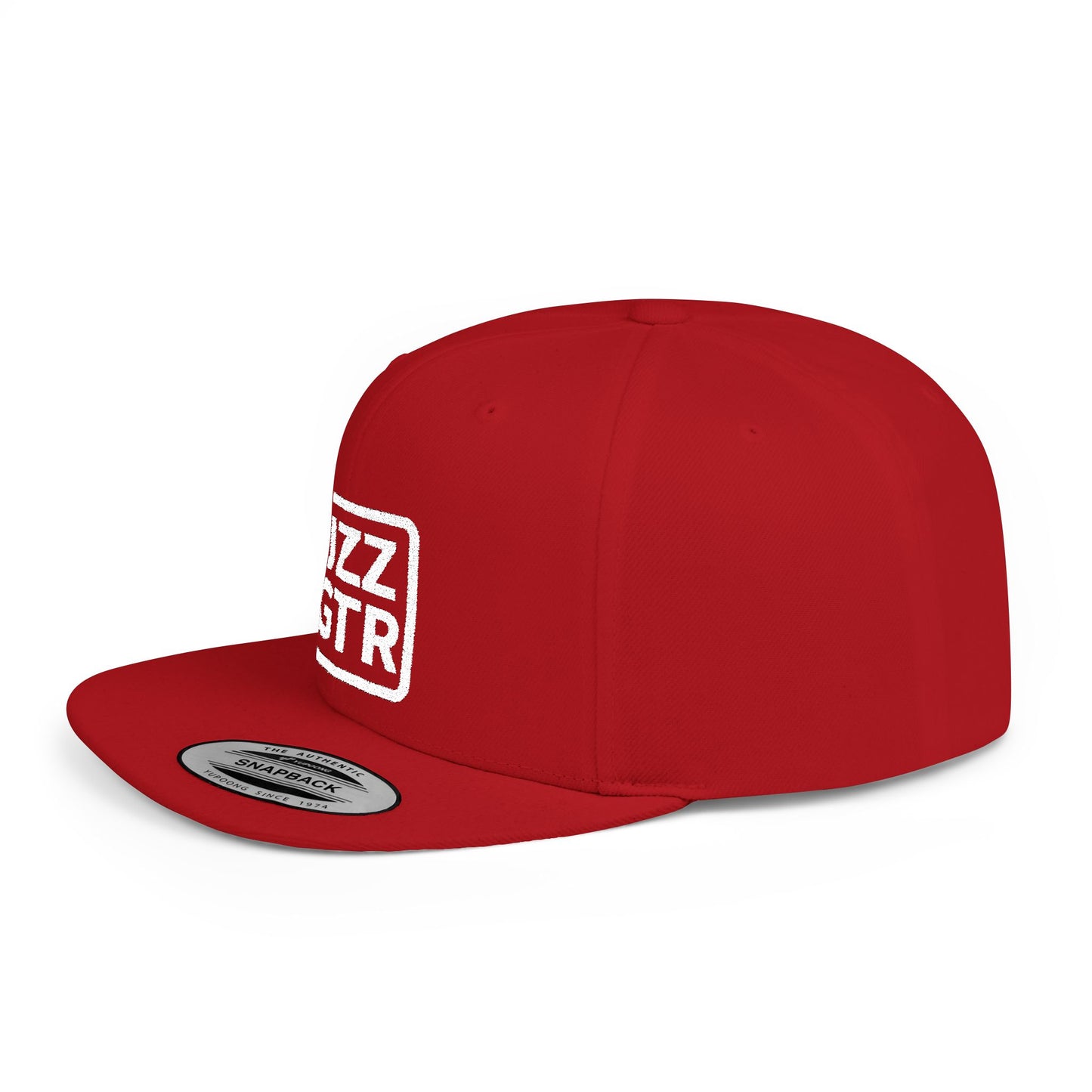 White Embroidered JZZ GTR™ Snapback Hat, Trendy Snapback Cap, Casual Gift for Jazz Lovers and Jazz Guitarists