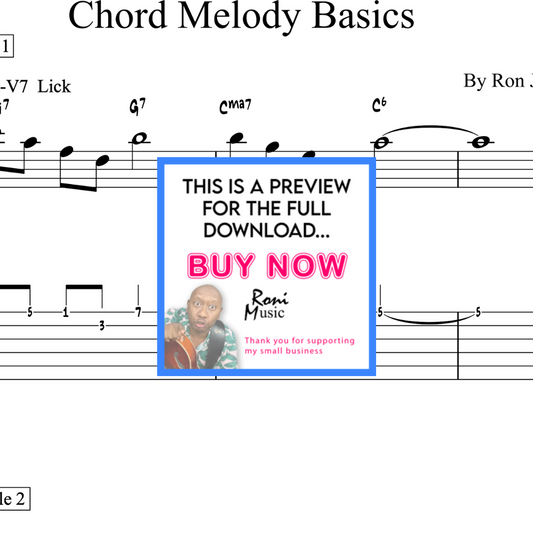 6 String Guitar Lesson | Chord Melody Basics