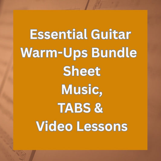 Essential Guitar Warm-Ups Bundle | Sheet Music, TABS & Video Lessons