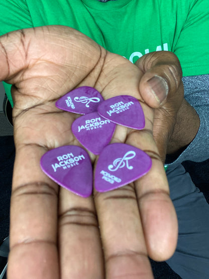 Violet Custom Guitar Picks | Ron Jackson Signature Series | Perfect for Jazz & Beyond