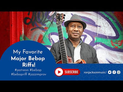 6 String Jazz Guitar Lick | My Favorite Major Bebop Riffs